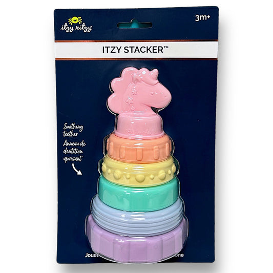 NEW! Itzy Ritzy Stacker: Unicorn Silicone Stacking & Teething Toy