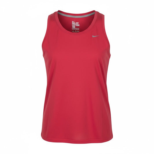 Women's Nike Tank Top Size XL Pink Quick-Dry Sleeveless Tee Logo Activewear