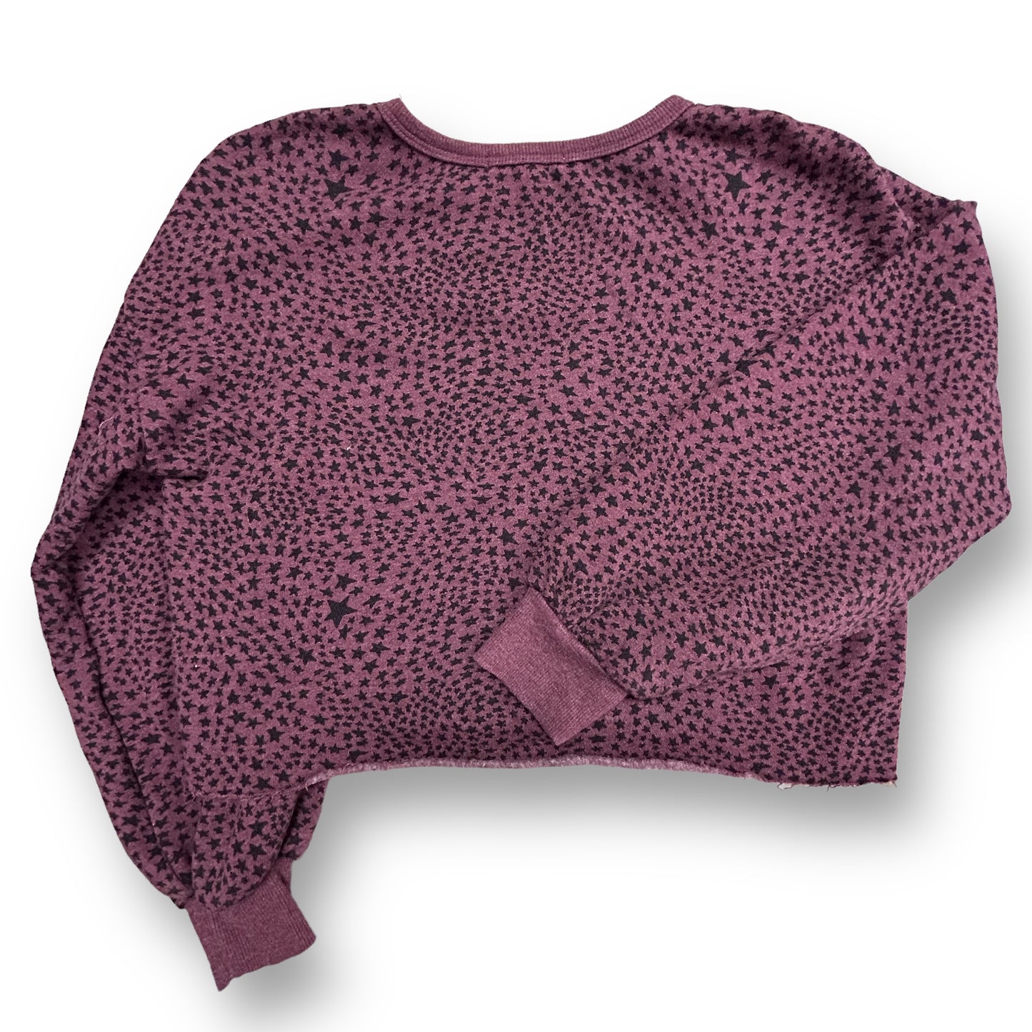 Z Supply Size 12/14 Youth Girls Star Print Crop Out Sweatshirt