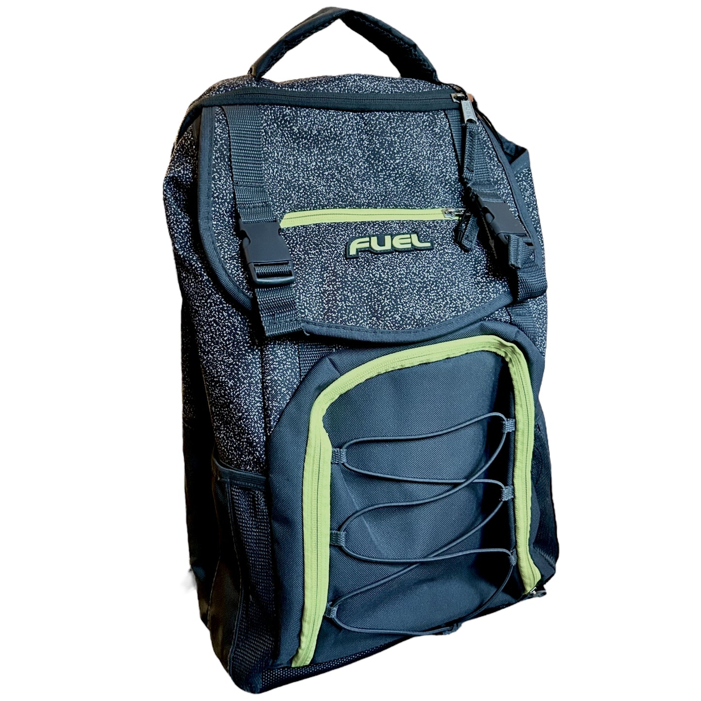 Fuel Wide Mouth Hiking Backpack with Front Bungee and Tech Pouch Sports Bag