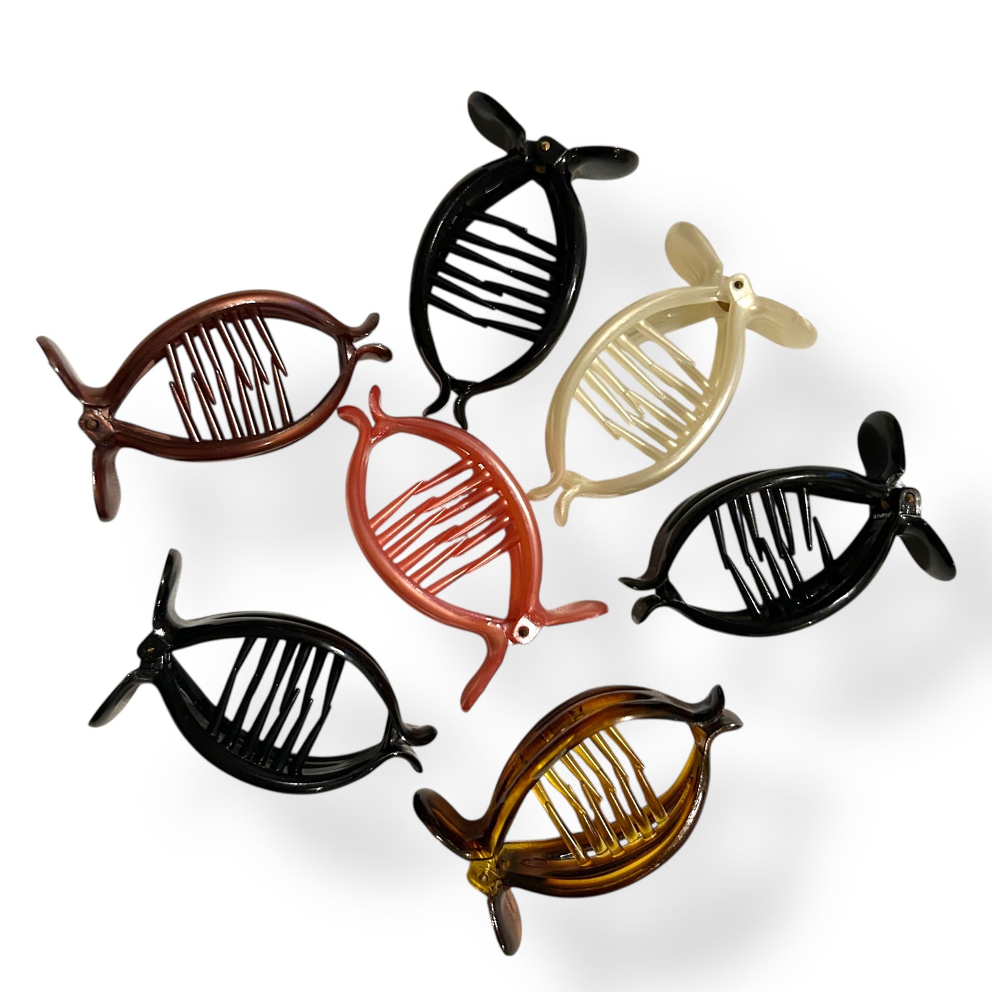 NEW! 7 Pcs French Hair Claw Clips Multi-Pack Thick Long Curly Hair Accessories