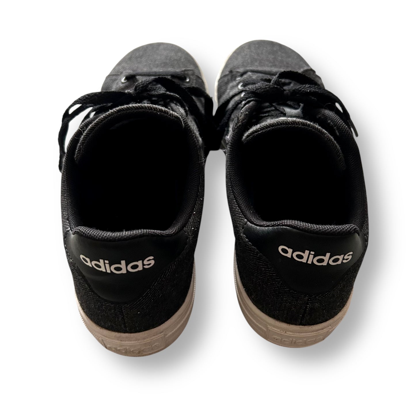 Men's Size 8 Adidas Daily 2.0 Sneaker Gray Black Canvas Ortholite Float Shoes