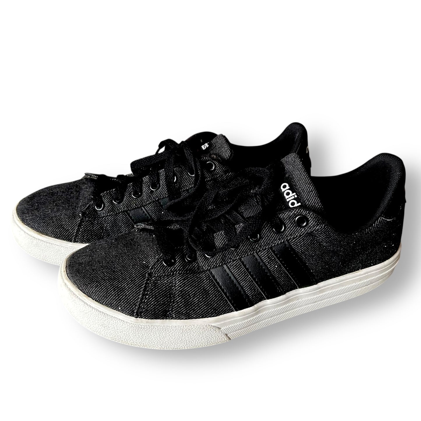 Men's Size 8 Adidas Daily 2.0 Sneaker Gray Black Canvas Ortholite Float Shoes