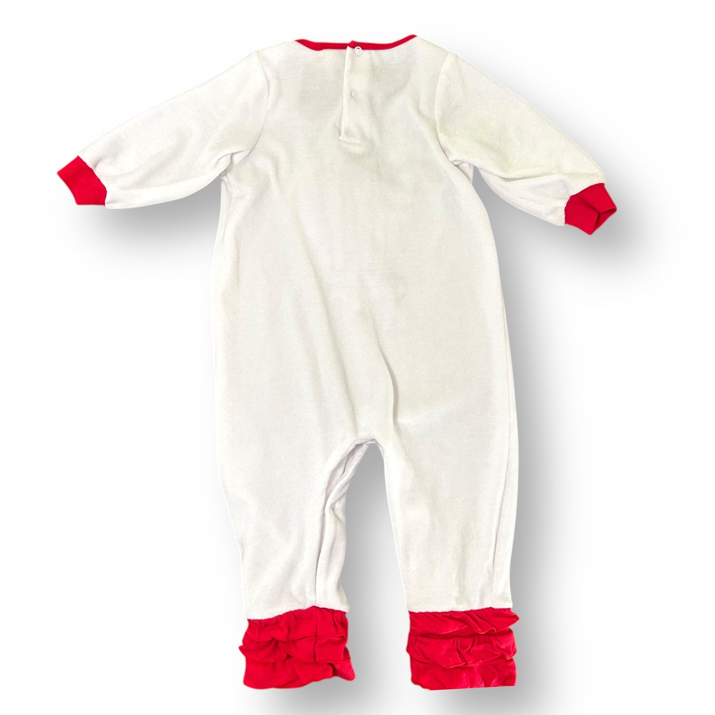 Decorated Originals Girls 24 Months Romper White Velvet Christmas Outfit