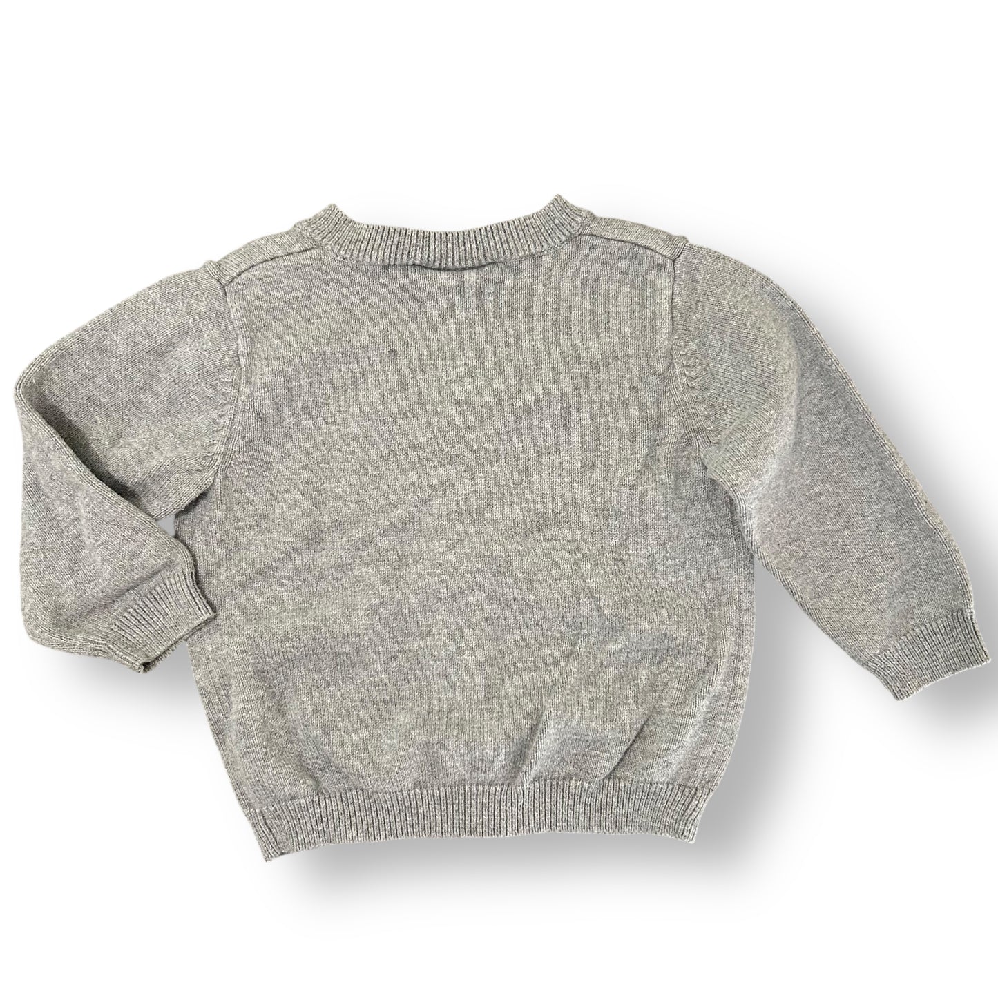 Crazy 8 Baby Boy Sweater Size 6-12 Months Gray Knit Cardigan with Argyle Print