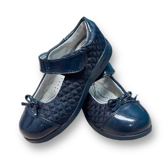 Girls Pediped Big Girl Size 11/12 Navy Quilted Mary Jane Shoes