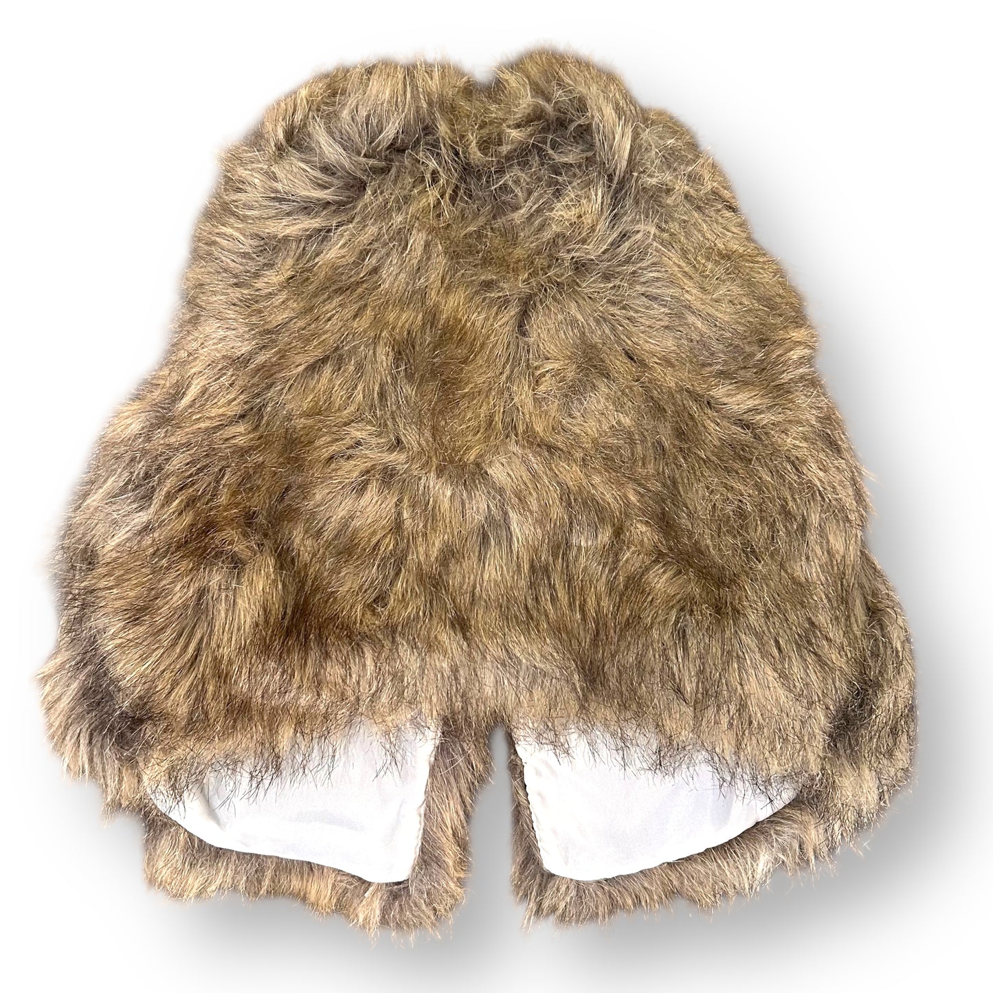 Old Navy Toddler Girls Brown Faux Fur Vest Size 2T with Button Closure