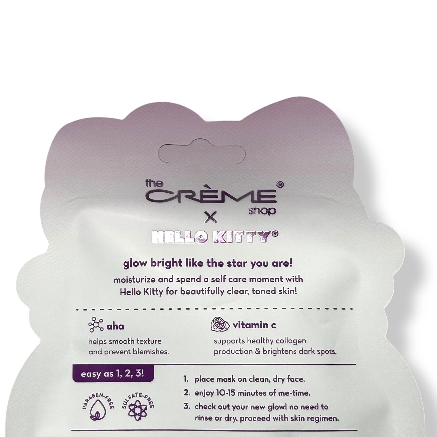 NEW! The Crème Shop Face Mask (3 Pack) Hello Kitty Skincare Vitamin C Sheet Mask