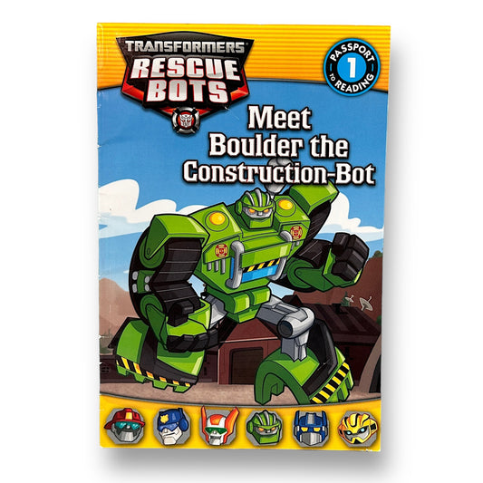 Transformers Meet Boulder the Construction-Bot Step Reader Book