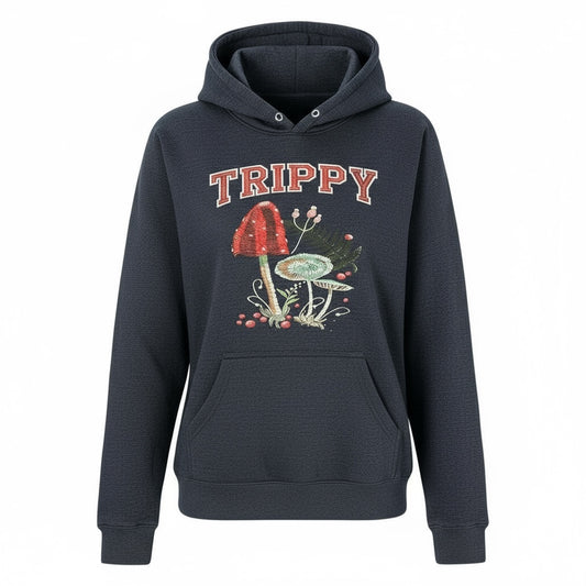 Hot Topic Trippy Mushroom Hoodie - Suitable As Women’s Large or Men’s Small
