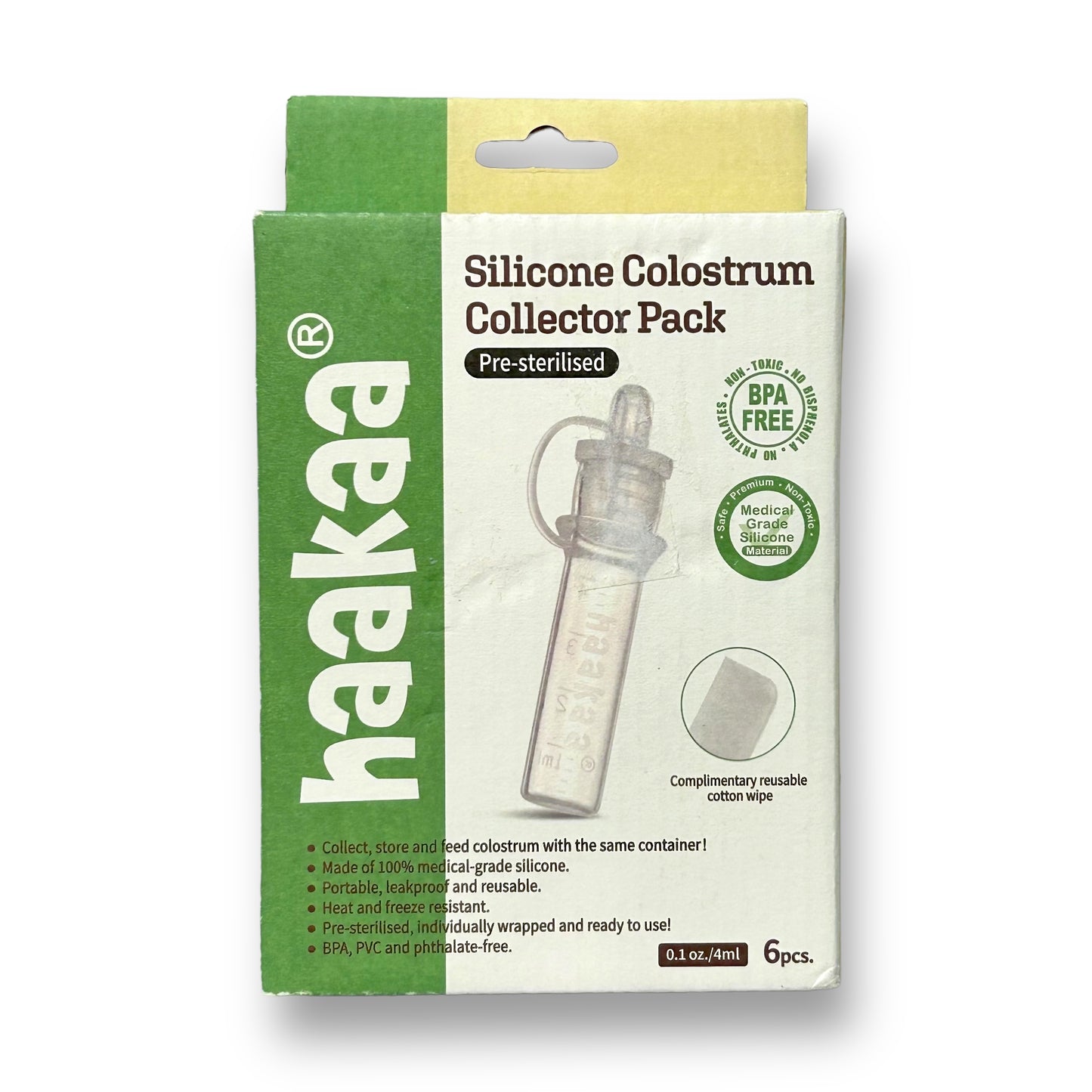 NEW! Haakaa Silicone Colostrum Collector Pack, 6-Pieces