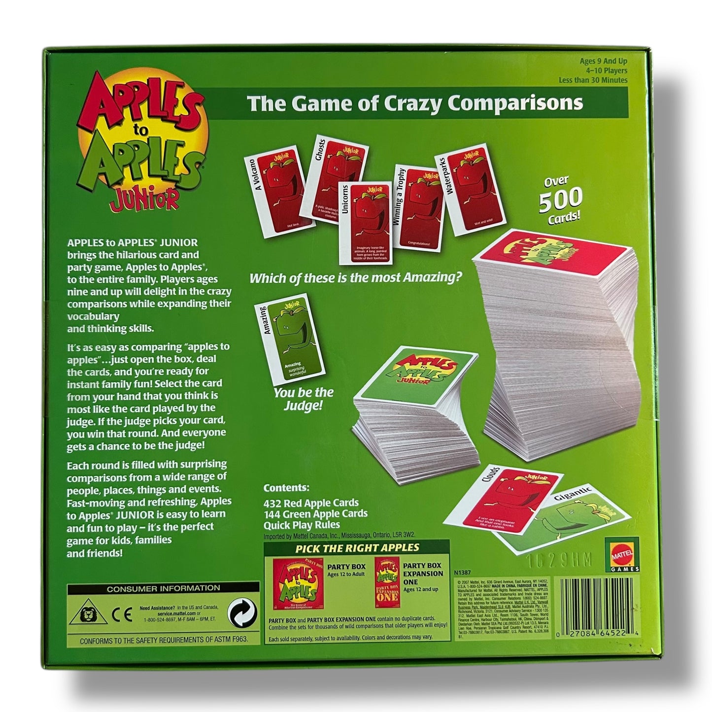 Apples to Apples Junior Board Game, 4-8 Players - Ages 9+