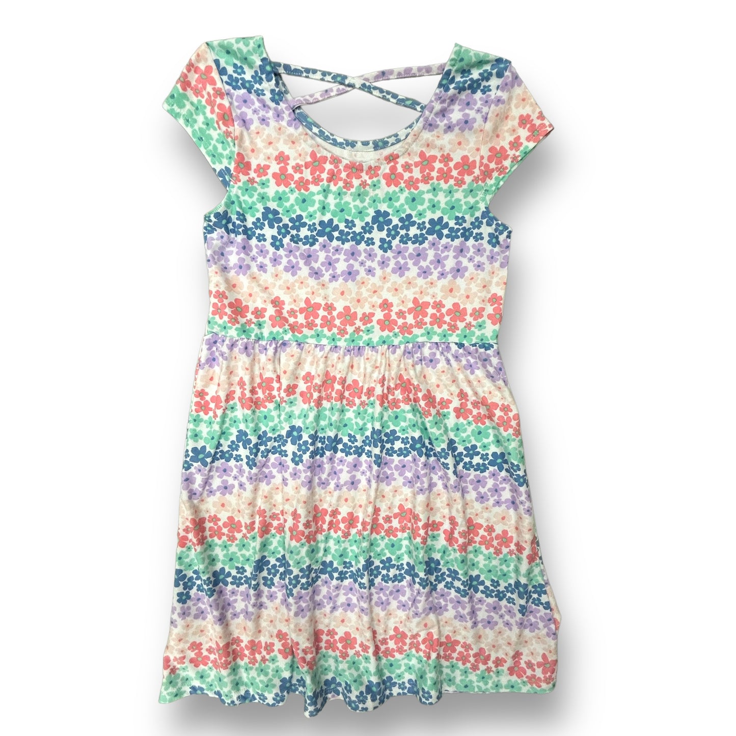 Girls Epic Threads Size M Multi-Color Floral Print Soft Twirl Dress