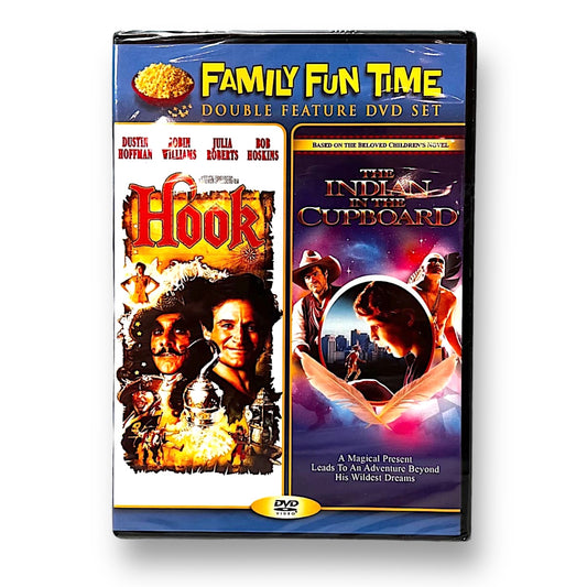 NEW! Double Feature Hook & Indian In the Cupboard DVD