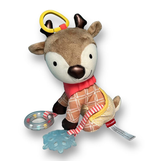 Skip Hop Plush Reindeer Teether Rattle Baby Toy