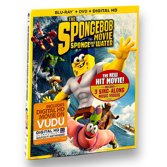 NEW! The Spongebob Movie: Out of the Water BLU-RAY & DVD