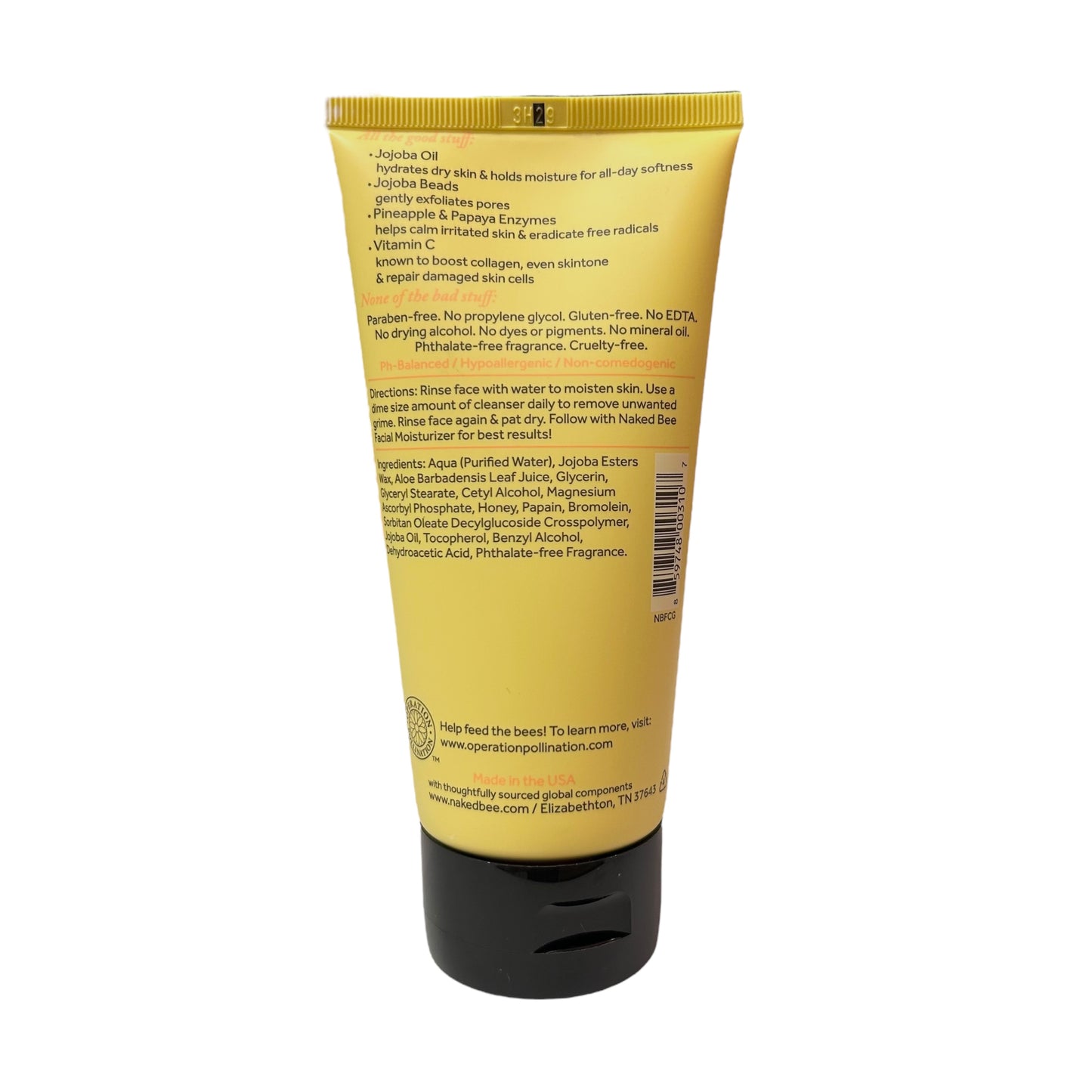 NEW! The Naked Bee Facewash Vitamin C Enriched Everyday Facial Cleansing Gel