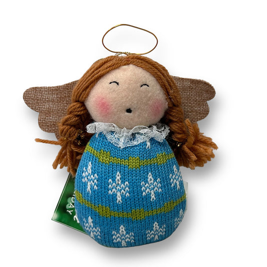 NEW! St. Nicholas Square Heartfelt Holiday Angel Tree Ornament, Blue