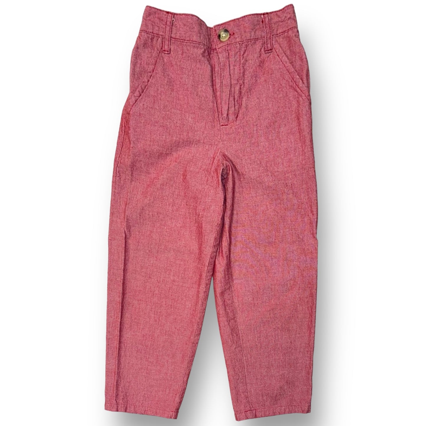 Boys Size 5 Light Red Cotton Blend Preppy Fit Casual Dress Pants