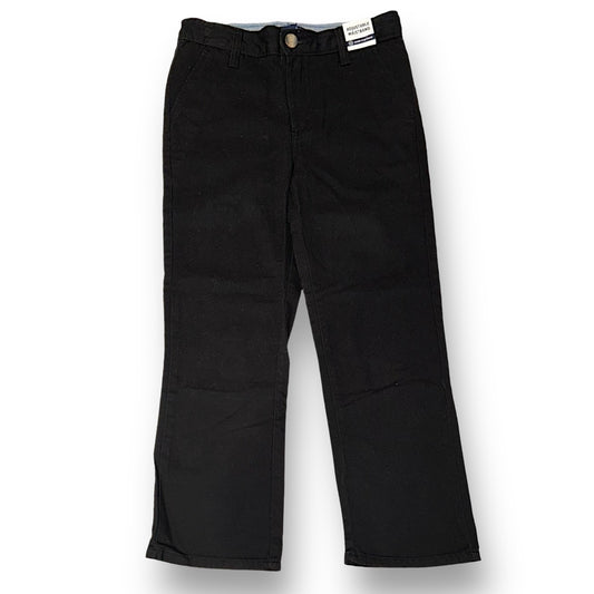 NEW! Boys Basic Editions Size 10 Black Adjustable Waist Khaki Pants