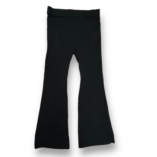 Girls Art Class Size 10/12 L Black Ribbed Flare Knit Pants