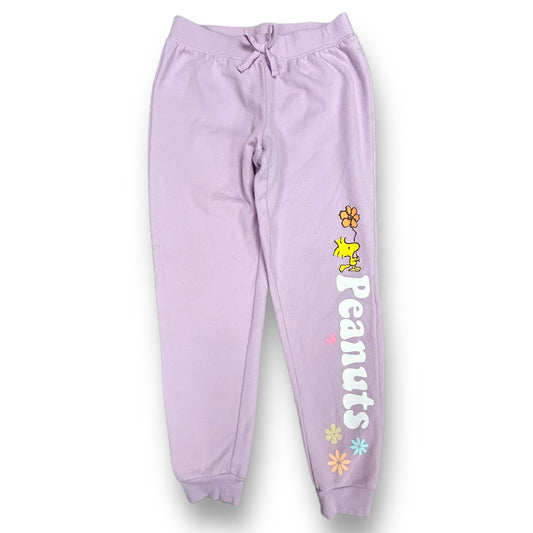 Girls Peanuts Size 14/16 YXL Lilac Character Sweatpants