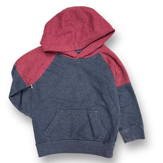 Boys Cat & Jack Size 2T Navy/Maroon Fleece Lined Hoodie