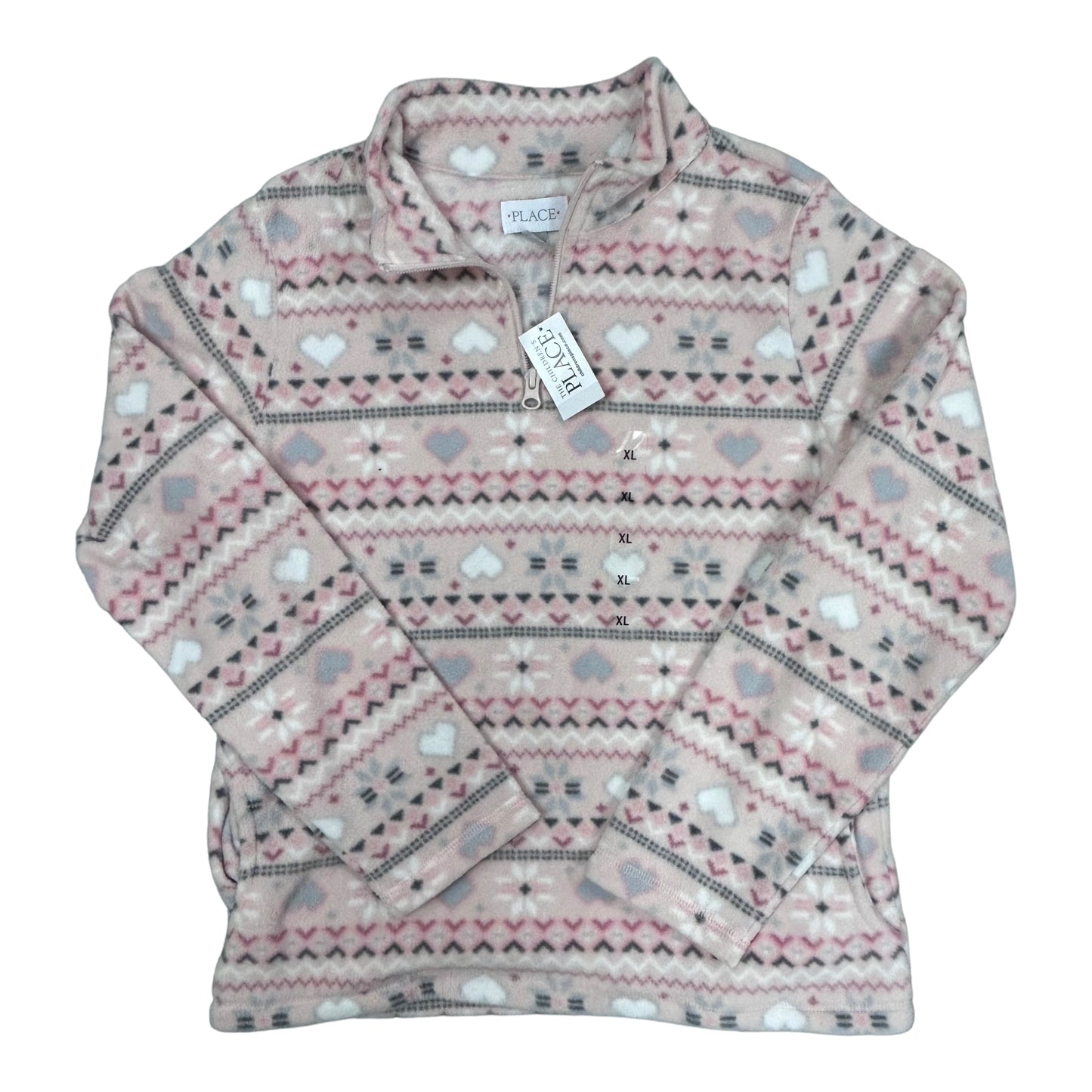 NEW! Children's Place Sweatshirt Girls Size 14 Youth Half-Zip Fleece Pullover