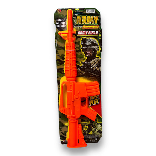 NEW! Army Command Pretend Play Army Rifle, Orange