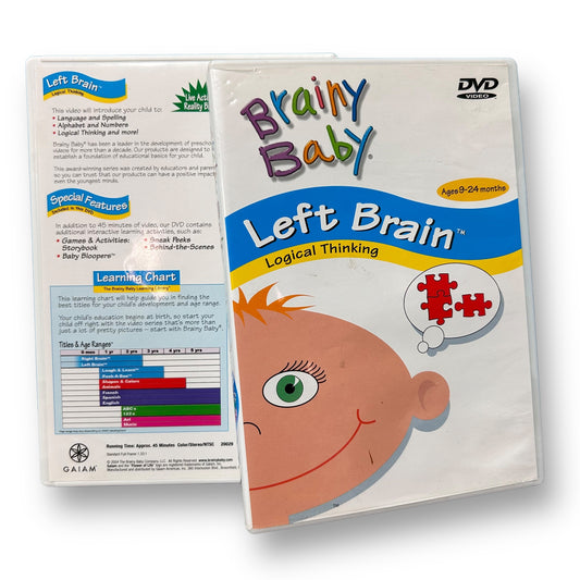 Brainy Baby Left Brain Logical Thinking for 9-24 Months DVD