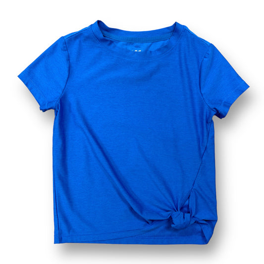 Girls DSG Size XXS 4/5 Royal Blue Knotted Athletic Short Sleeve Shirt