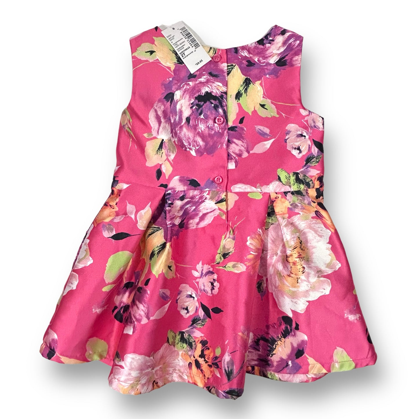 NEW! Children's Place Girls Size 2T Pink Silky Sleeveless Dress