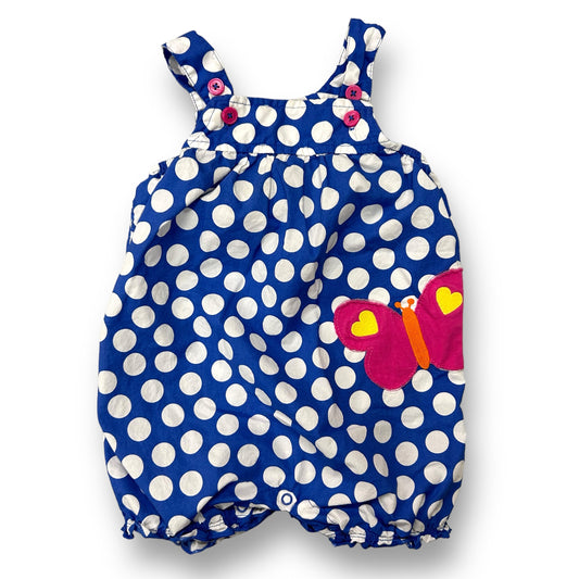 Girls Just One You Size 18 Months Blue Polka Dot Butterfly Romper