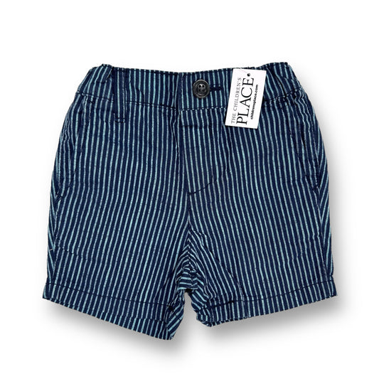 NEW! Boys Children's Place Size 9-12 Months Blue Pinstripe Shorts