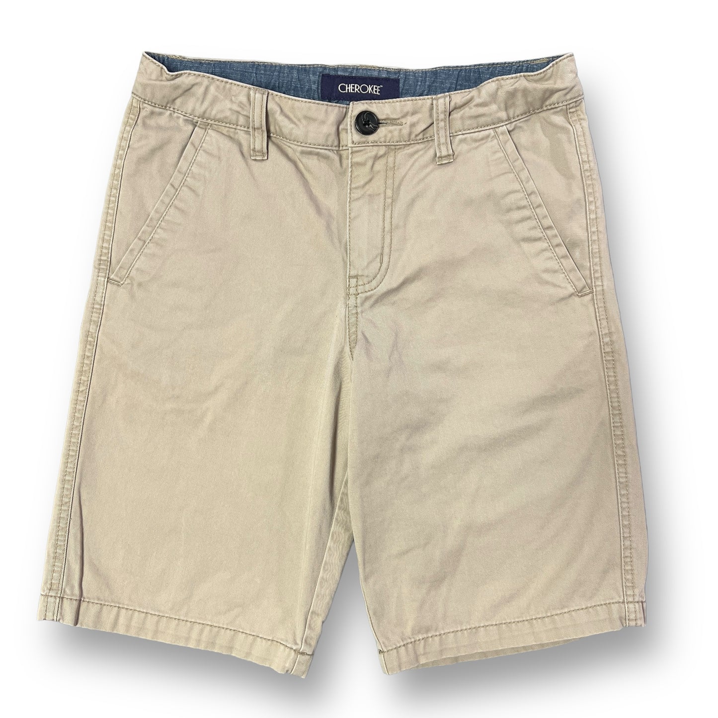 Boys Cherokee Size 14 Tan Adjustable Waist Khaki Shorts