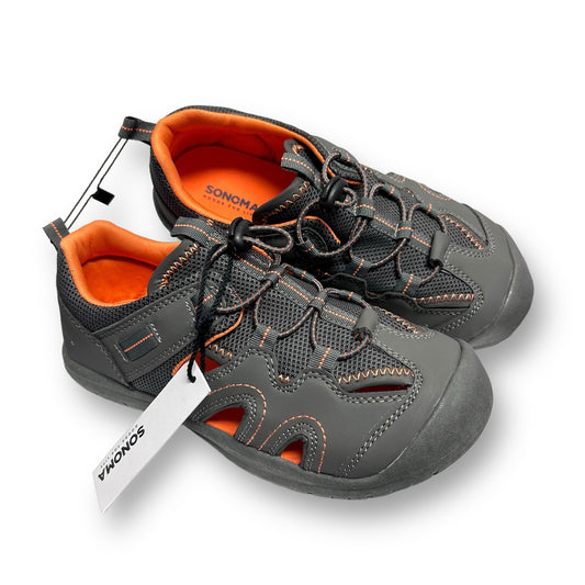 NEW! Sonoma Youth Boy Size 3 Gray & Orange Sport Shoes