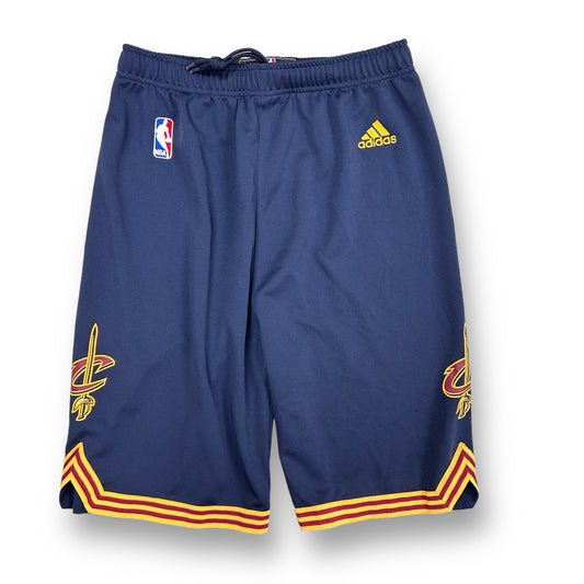 Boys Adidas Size YXL Navy NBA Cleveland Cavs Athletic Shorts