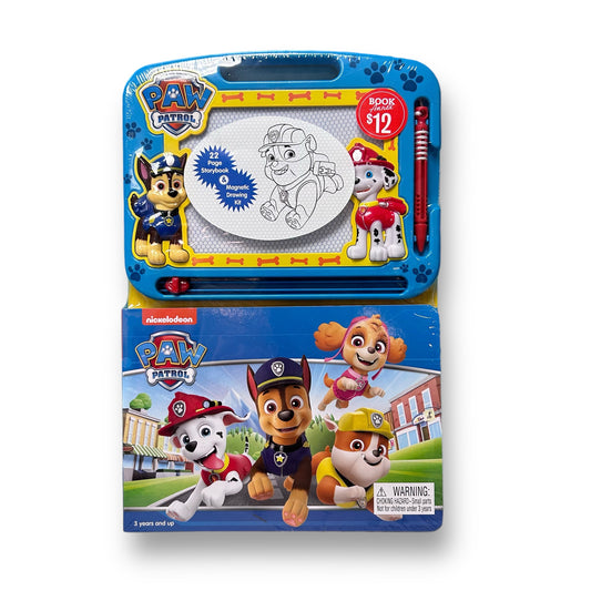 NEW! Paw Patrol Magnetic Drawing Pad & Story Book