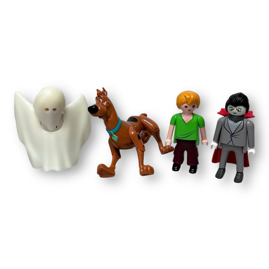 Playmobil Scooby Doo Characters- Scooby, Shaggy, Fred, & Dracula Figures