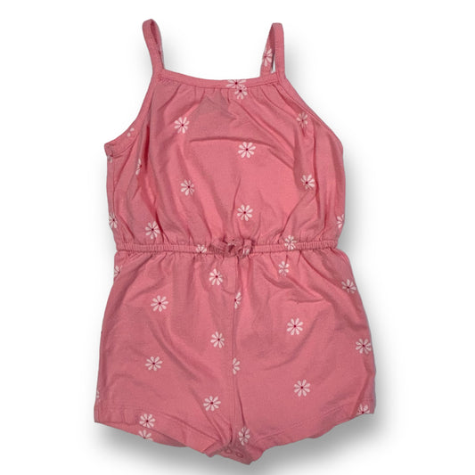 Girls Old Navy Size 18-24 Months Pink Floral Snap Bottom Summer Romper