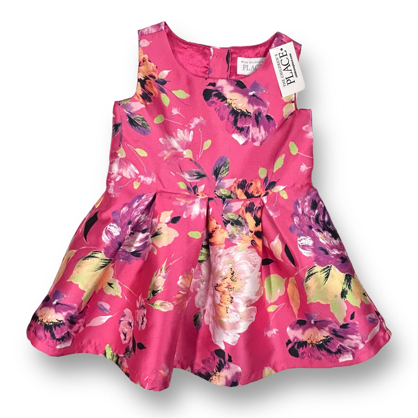 NEW! Children's Place Girls Size 2T Pink Silky Sleeveless Dress