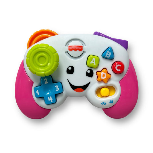 Fisher-Price Laugh n Learn Gaming Controller Baby Toy, Pink