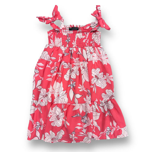Girls Social Standard Size 4/5 Salmon & White Floral Sun Dress