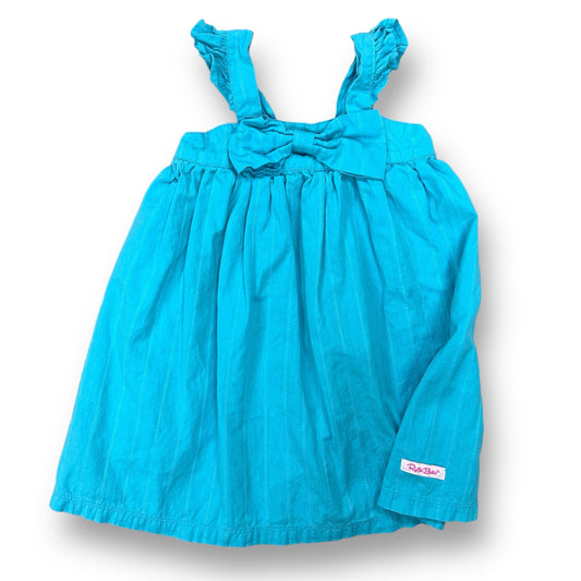 Girls Ruffle Butts Size 3T Aqua Blue Sleeveless Lightweight Sun Dress