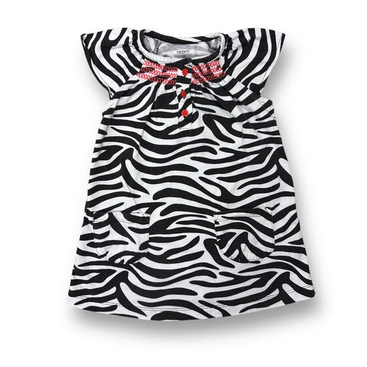 Girls Carter's Size 18 Months Brown Zebra Print Dress & Bloomers