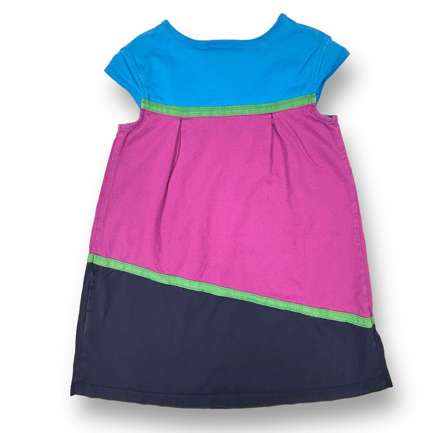 Girls Hanna Andersson Size 5 110 Blue/Purple Cotton Dress