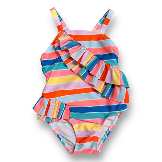 Girls Cat & Jack Size 2T Rainbow Ruffle Bathing Suit