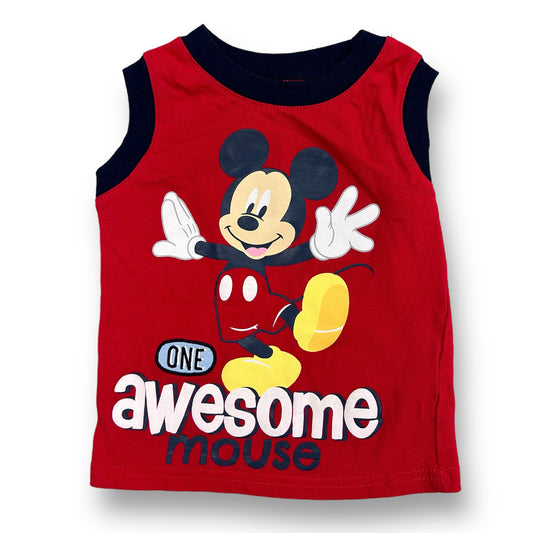 Boys Disney Baby Size 12 Months Red Mickey Mouse Tank Top
