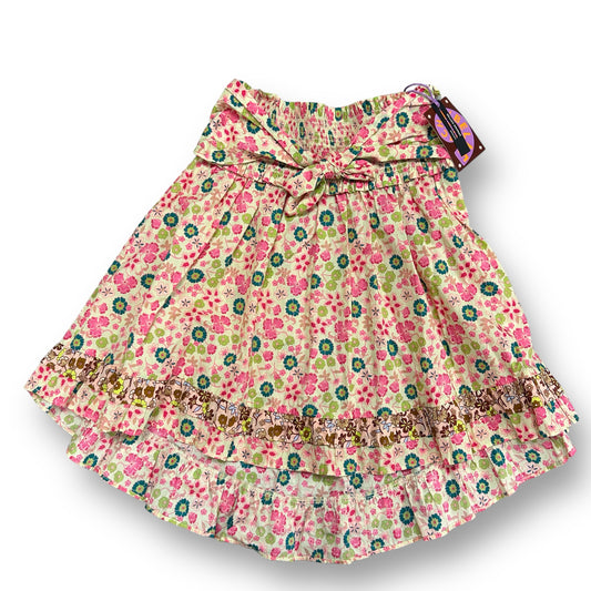 NEW! Girls Scotch & Soda Size 12 Floral Print Strapless Ruffle Babydoll Blouse