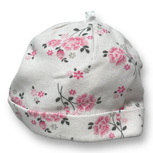 Girls Unbranded Size 3 Months White Floral Print Hat